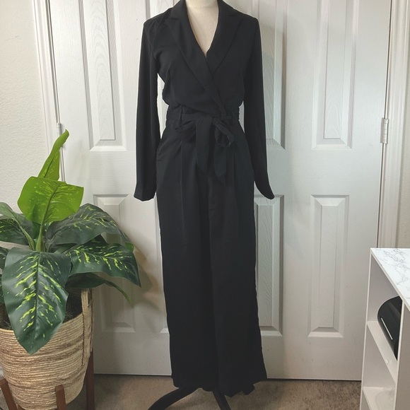 A New Day - Women's Long Sleeve Wrap Front Jumpsuit Size XS - Picture 1 of 16